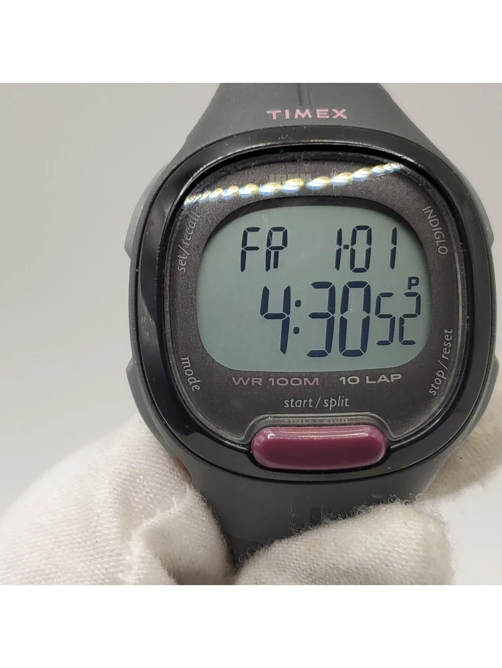 Timex Ironman Triathlon 10 Lap Digital Womens  Watch 33mm New Battery